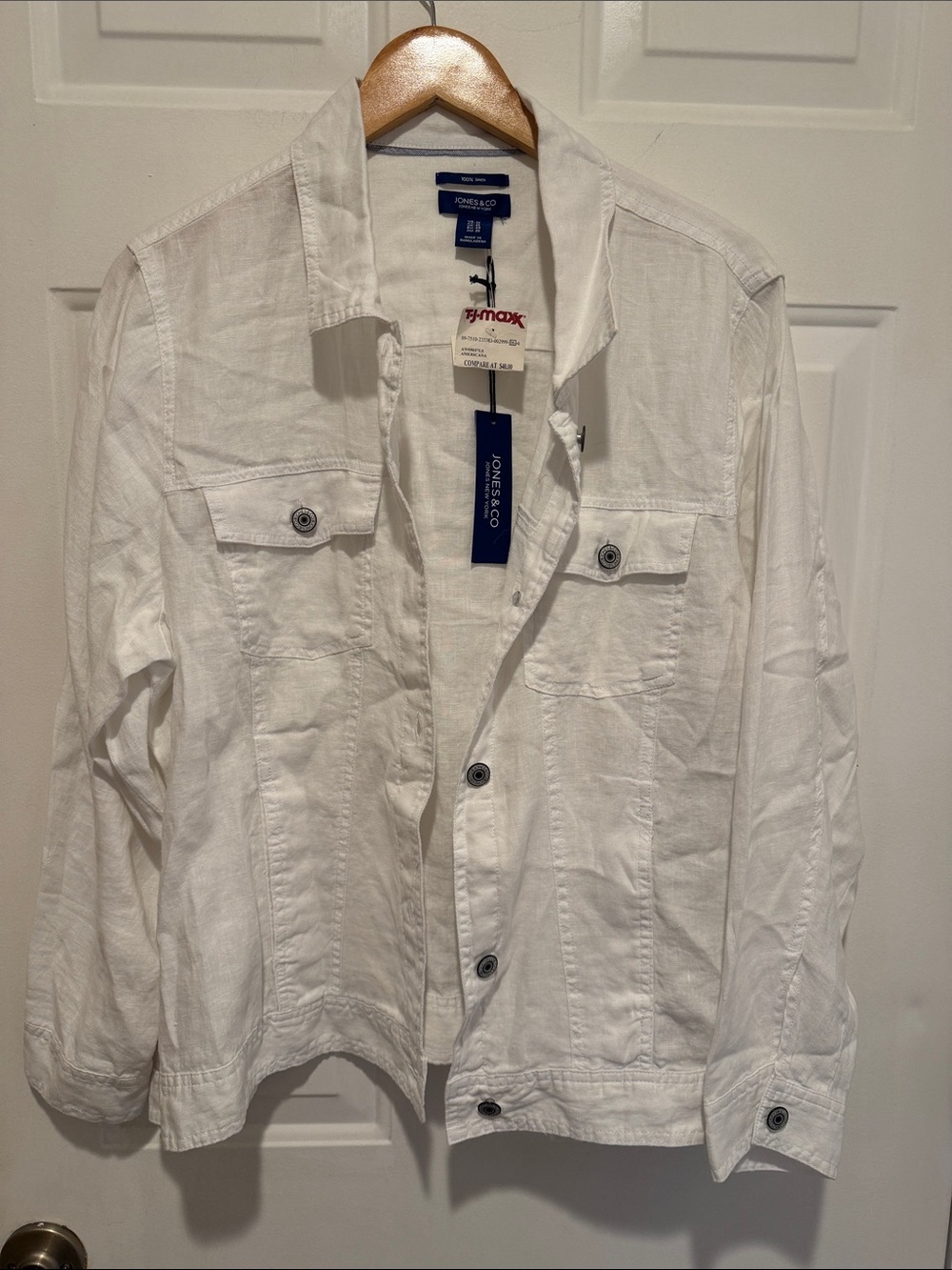 Jones & Co. Jones New York 100% Linen Jacket